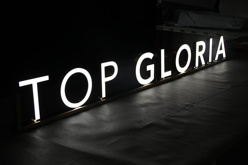 原色電鍍不銹鋼發光字